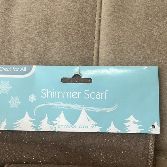 Shimmer, Shimmer, Shimmer in the Max Grey Brown Shimmer Scarf - Picture 2 of 2